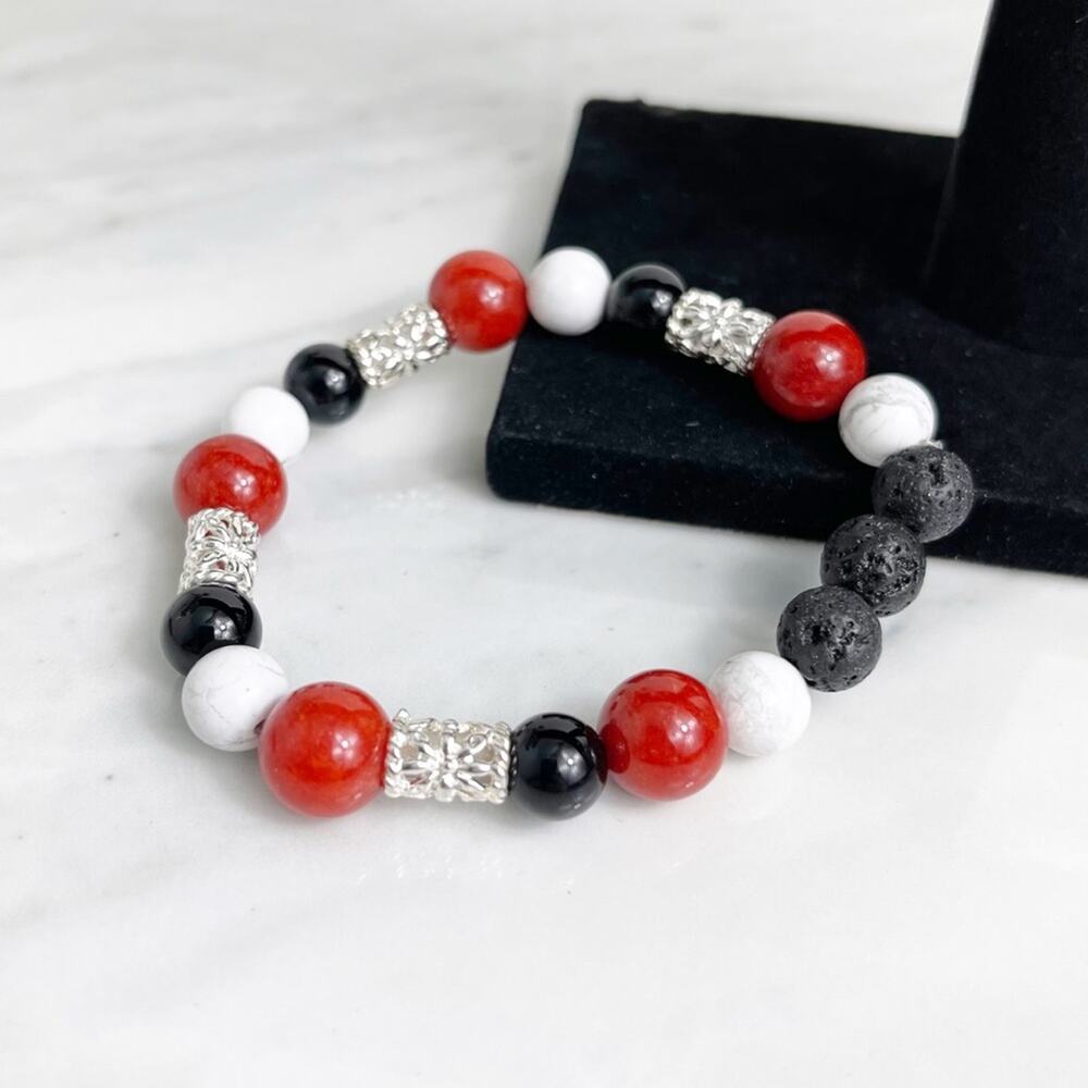 Aromatherapy Lava Stone Handmade Beaded Bracelet